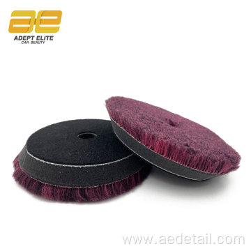 Maroon 5 inch Wool Dual Action Polisher Pas